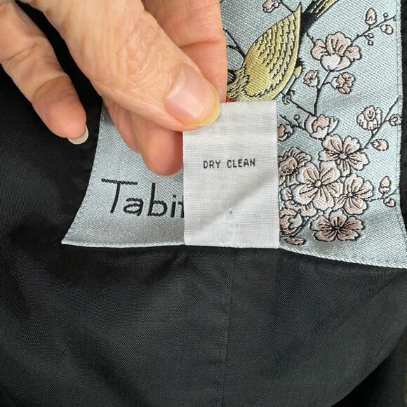 Anthropologie Tabitha Falling In Love Black Wool Blend Vest Ruffle Vneck Size 4 - Picture 9 of 9